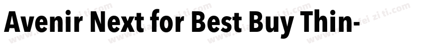 Avenir Next for Best Buy Thin字体转换